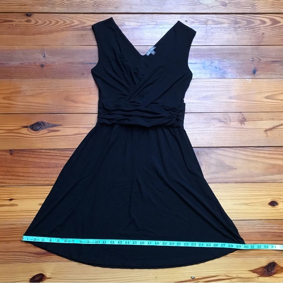 Lilla P Black V-Neck Viscose Dress, EUC, S - Picture 6 of 10